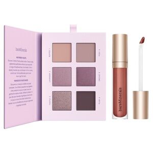 (2) bareMinerals MINERALIST Talc-Free Eyeshadow Palette & Lipgloss-Balm, NEW